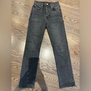 Denim Forum “The Arlo High Rise Straight” jeans